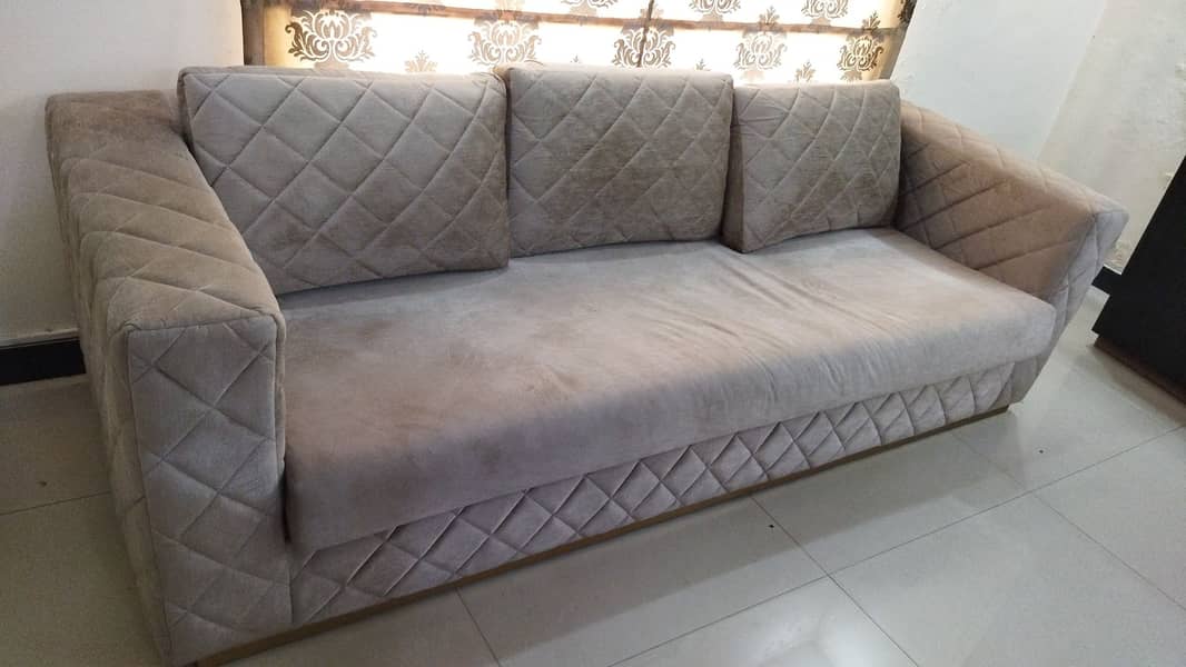 Sofa set / 3 seater sofa set / velvet stuffed sofa 2