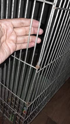 A strong folding  iron cage best for big birds, hens etc