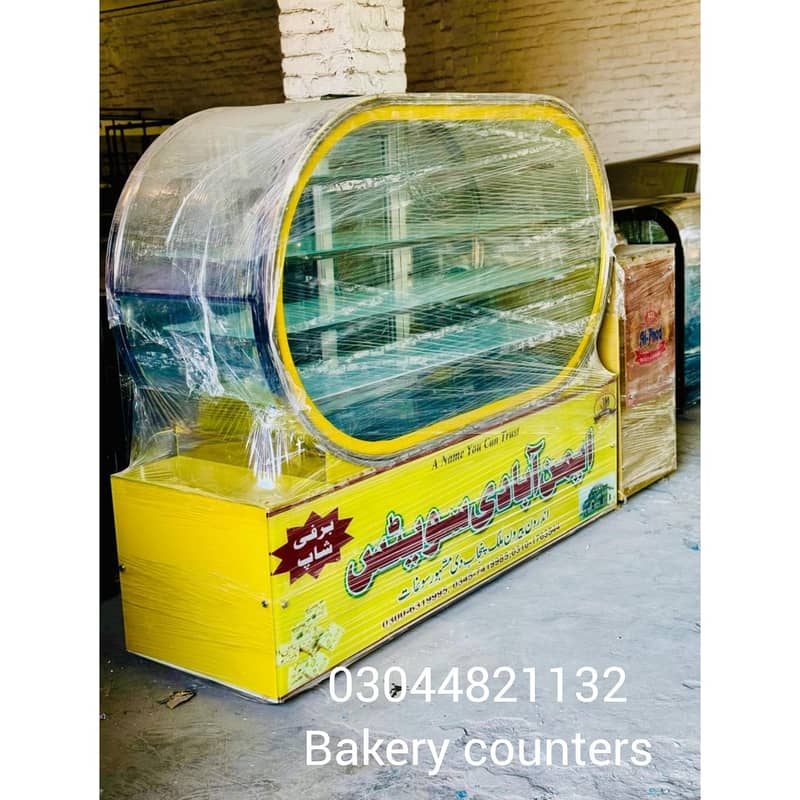 Counter New Bakery Counter Glass Counter Bakery Show Case 17