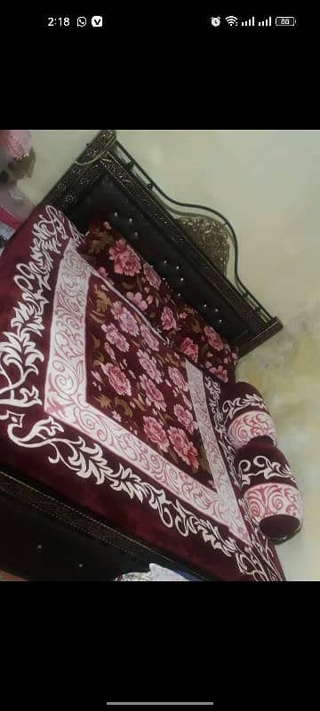 New condition iron bed and spring mattress Here now Contact us 2