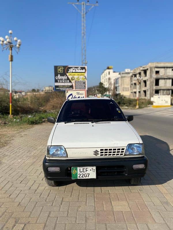 Suzuki Mehran VX 2012 white color. 8