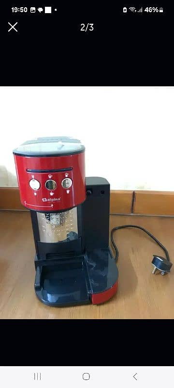 alpine Swiss coffee machine 1