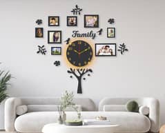 Family Tree Clock With Light Diy Clock (Free Home deliver