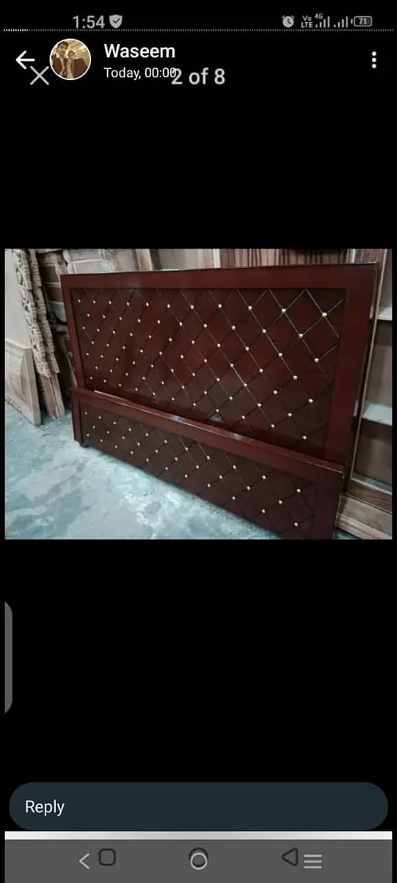 Bed / bed set / double bed / king size bed / poshish bed / furniture 3