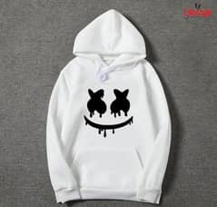 1 PC Men's White Cotton Graphic Sublimation Hoodie