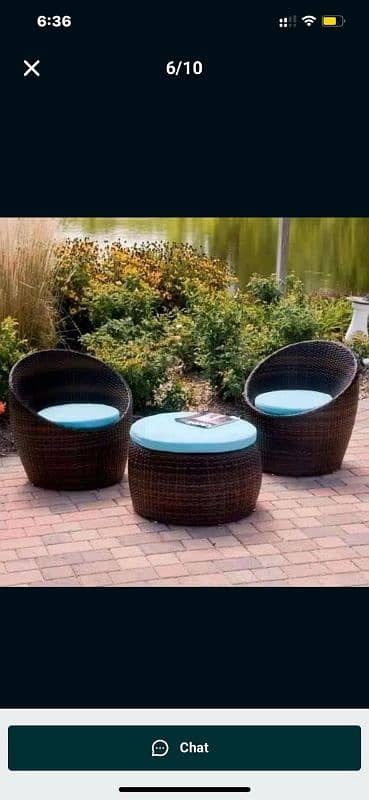 outdoor garden rattan uPVC furniture sofa set chairs and table 12