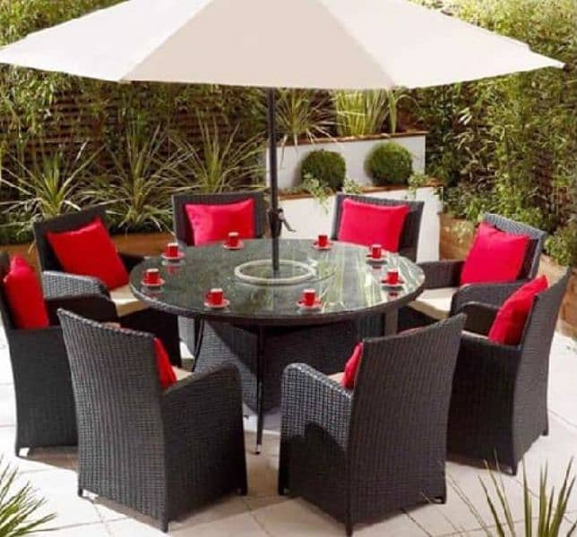 outdoor garden rattan uPVC furniture sofa set chairs and table 15