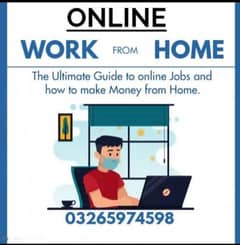 Online job available All over the Pakistan Male and female