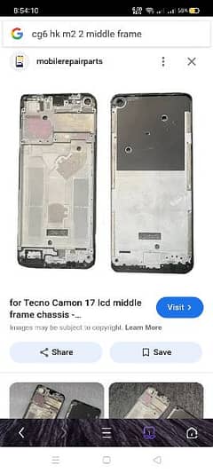 Middle Frame Tecno Camon 17 ka hy