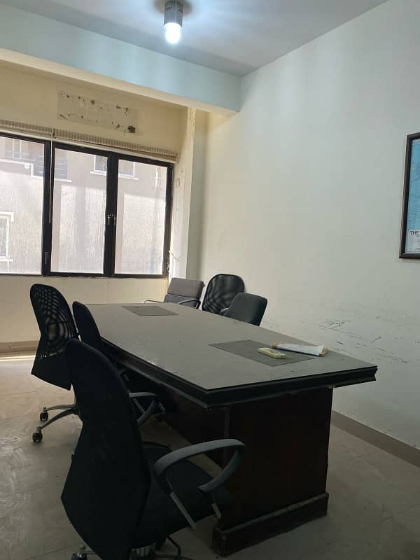 OFFICE FOR RENT SEMI FURNISHED IN RAHAT COMMERCIAL, PHASE 6 DHA, KARACHI 3