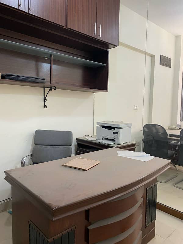 OFFICE FOR RENT SEMI FURNISHED IN RAHAT COMMERCIAL, PHASE 6 DHA, KARACHI 4