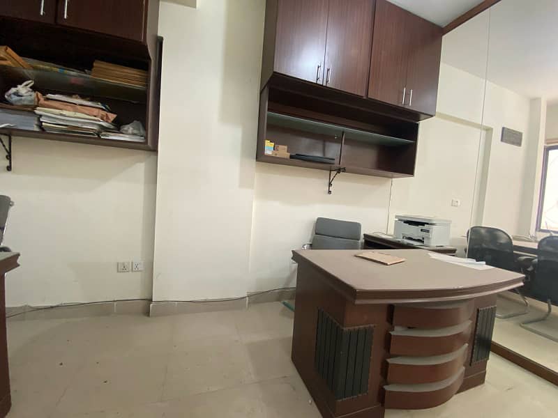 OFFICE FOR RENT SEMI FURNISHED IN RAHAT COMMERCIAL, PHASE 6 DHA, KARACHI 5