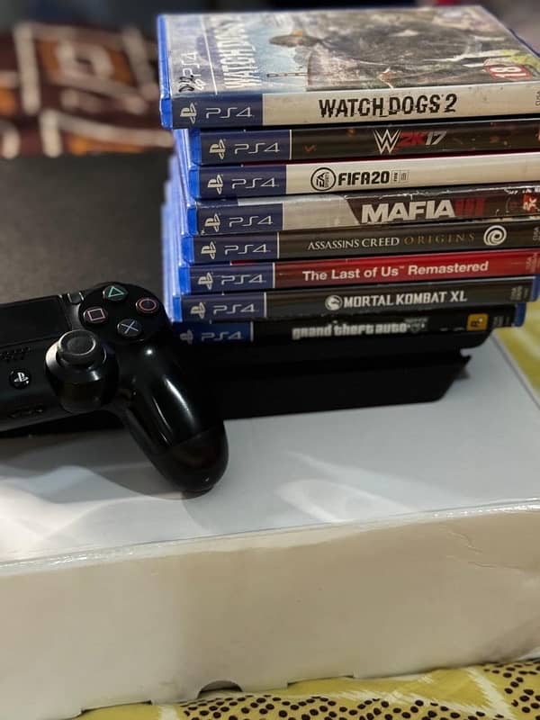 ps4 slim for sale with 8 games 4