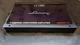 BRANDED AMERICAN LANZAR 4 CH AMPLIFIER { SOUND SYSTEM SPEAKER WOOFER }