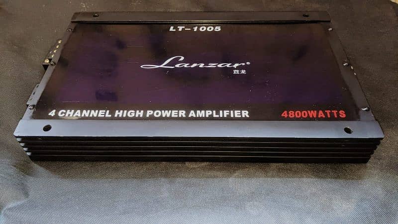 BRANDED AMERICAN LANZAR 4 CH AMPLIFIER { SOUND SYSTEM SPEAKER WOOFER } 0