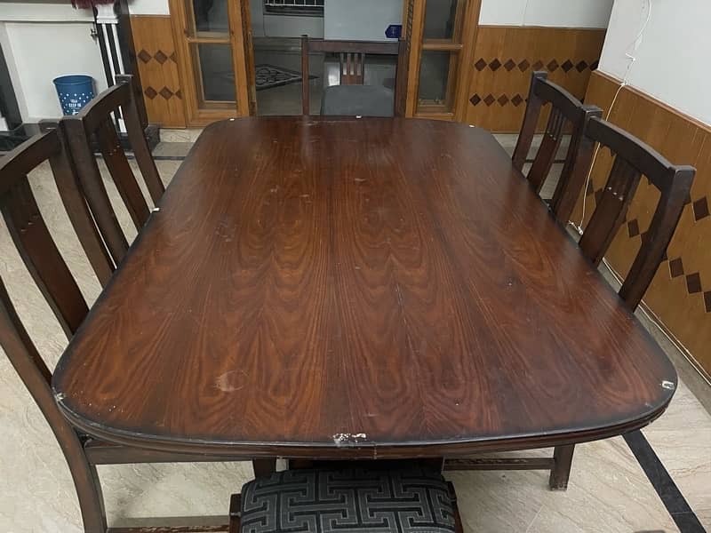 Dinning Table (Home Uses ) with 6 chairs 1