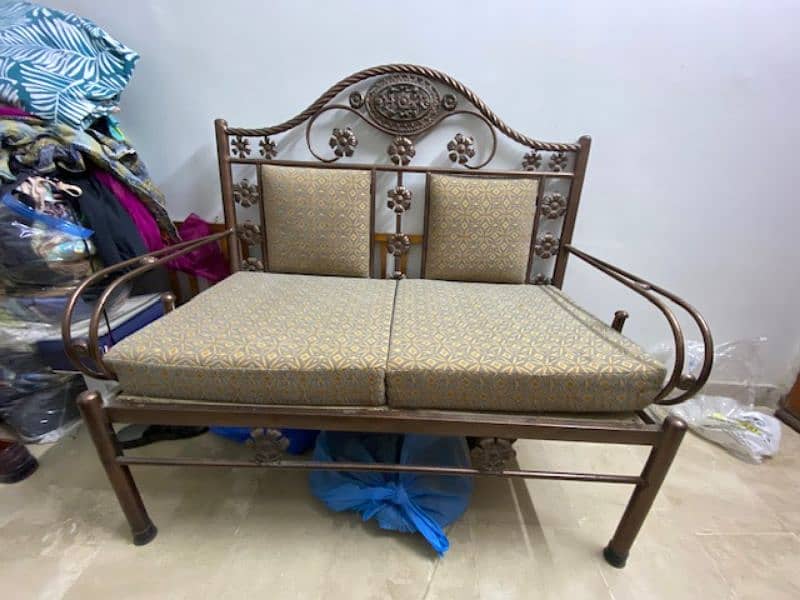 2 seater sofa iron for sale 1