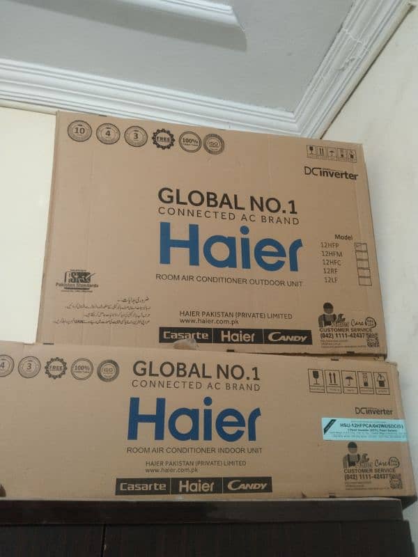 Haier Ac DC inverter 1 ton only 13 days delivery 03000751707 7