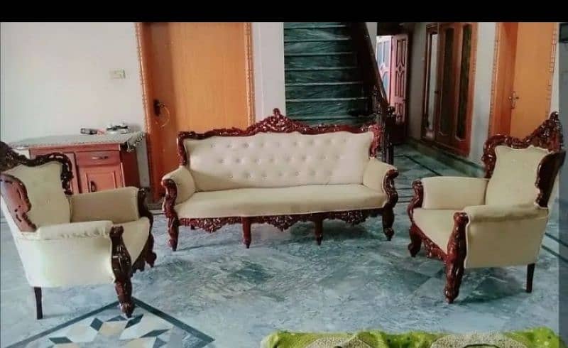 sofa chiniot pure wood hand craft making 1