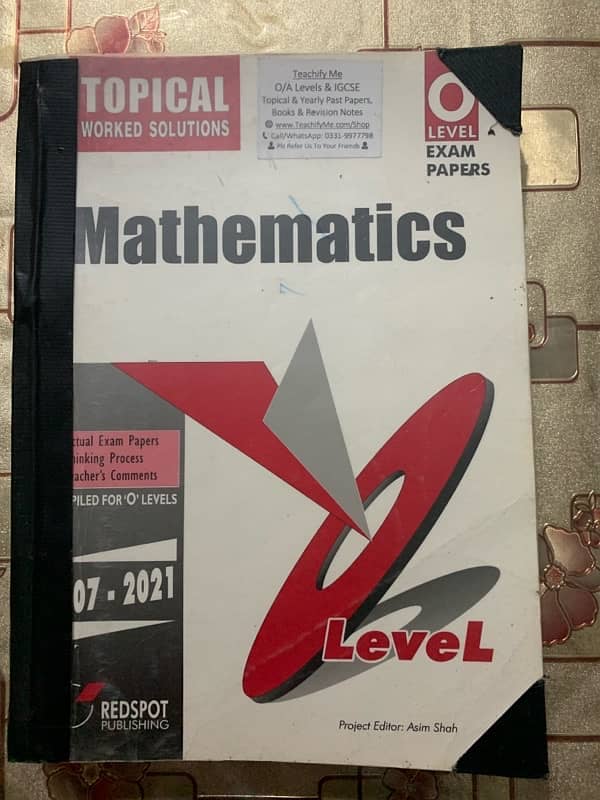 O-Levels Math D4 with free Topical Past papers 2007-2021 3