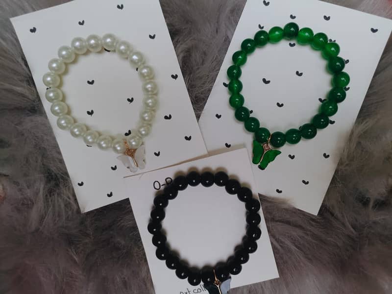 butterfly pearl bracelet available in 10 colour 2