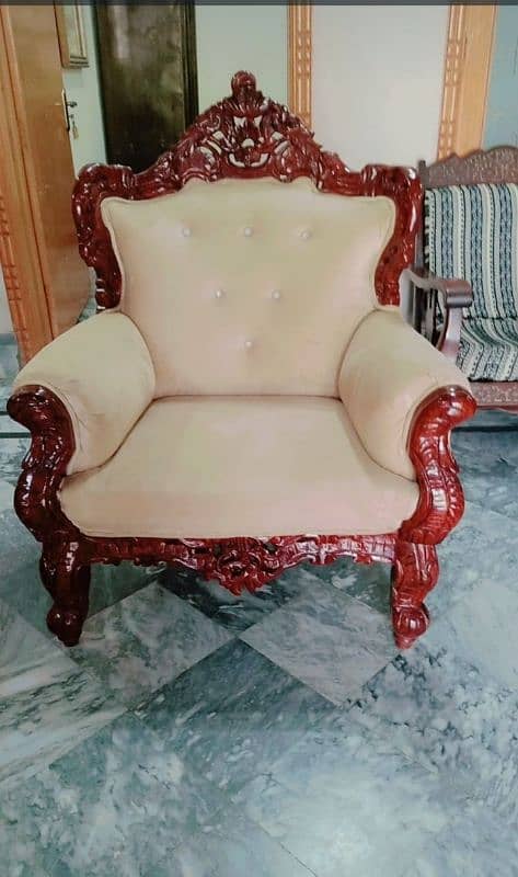 sofa chiniot pure wood hand craft making 2