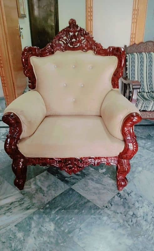 sofa chiniot pure wood hand craft making 7