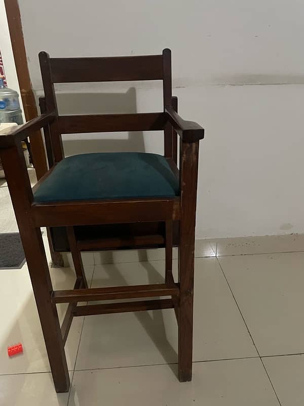 baby wooden high chair 0