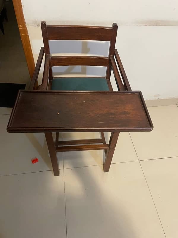 baby wooden high chair 1