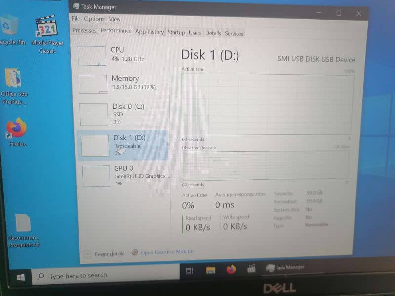 Dell 5400 i7 8th gen 16 GB RAM + glass less touch screen 12