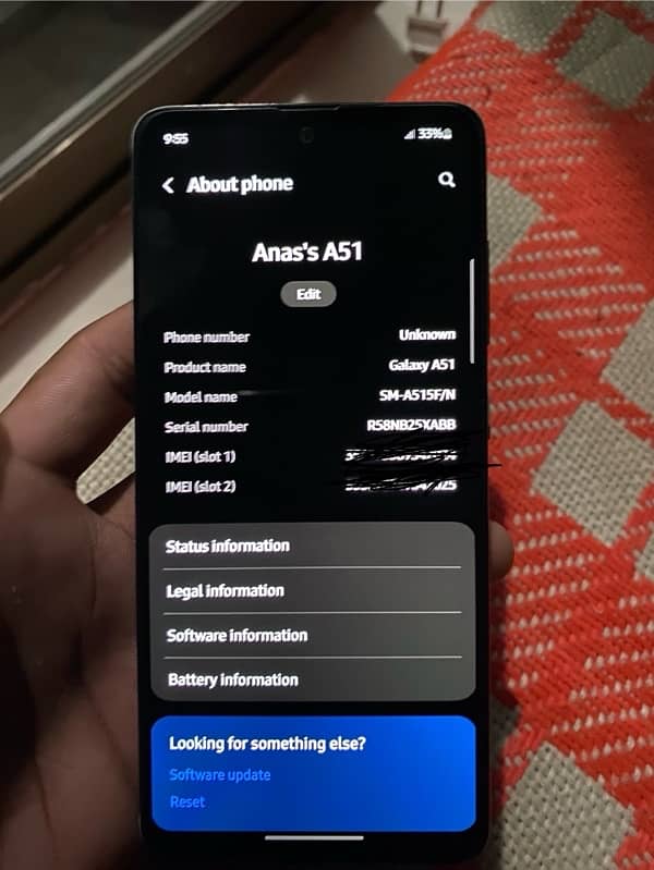 Samsung A51 with box 2