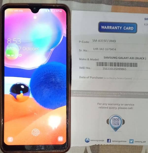 Samsung Galaxy A31 4+128GB 5