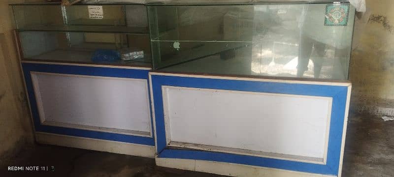 Glass Counter Showcase Mobile Shop and General Store in Good Condition 7