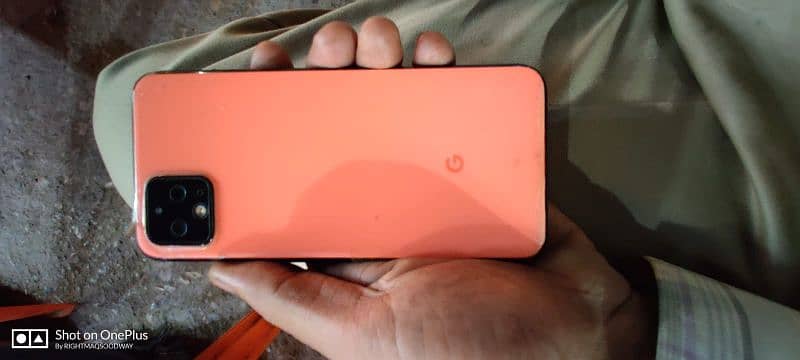 Google pixel 4 . . . . orangi color 6gb RAM 64 Gb ROM 1