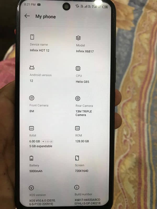 Infinix Hot 12 6GB 128GB 1