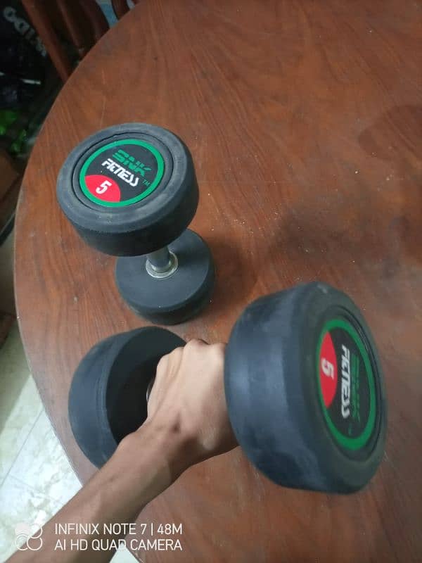 5kg Dumbells pair. 2