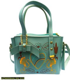 Women's Rexin Embroidered Hand Bag 0