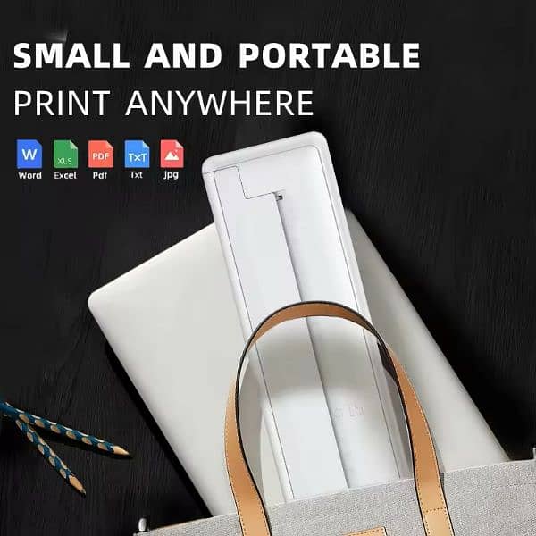 Inkless & wireless Printer. Portable Thermal Printer. two free roles. 1