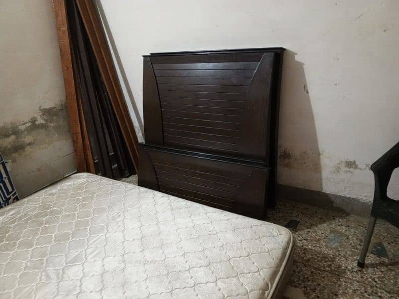 single 2 beds bed set with mattress 0