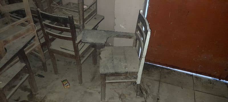 School Office Chairs & Table Student class Desk iron and student 2