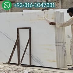 luxury imported  translucent backlit white marble slabs