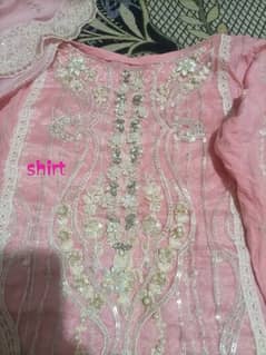 Lawn embroidery work dress. . . 
Used. Stitched 0