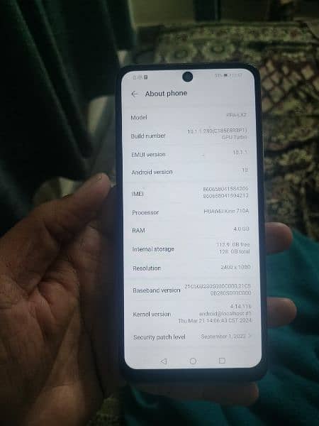 Huawei P Smart 2021 128gb memory 4gb RAM non PTA wifi use 6