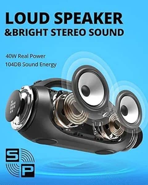 Tronsmart Bang SE Portable Bluetooth Speaker 40W Stereo Wireless IPx6 9