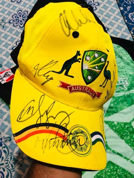 Australia cap Melbourne Stars Shirt With Australian Players Signature 6