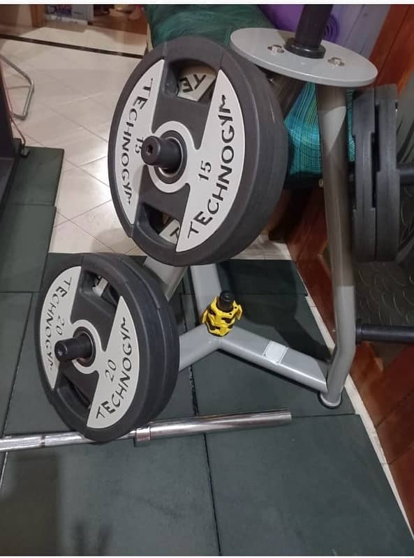 GYM Dumbels, plates, Kettle bell, bench 1