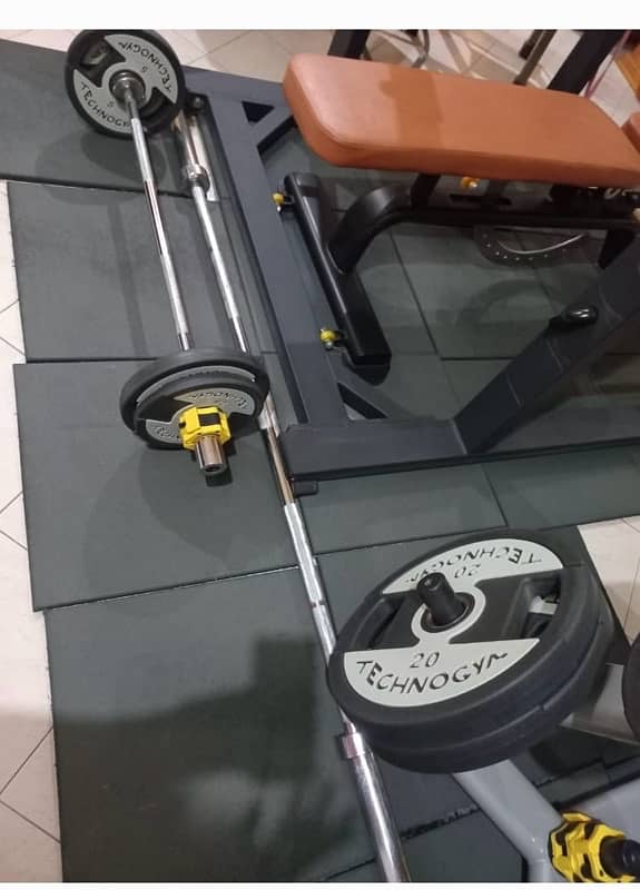 GYM Dumbels, plates, Kettle bell, bench 2