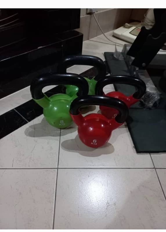 GYM Dumbels, plates, Kettle bell, bench 3