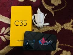 Realme c35 9/10 condition with box and orignal charger