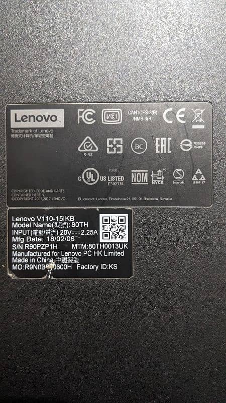 lenovo i5 7 generation (v110 ideapad) laptop 13